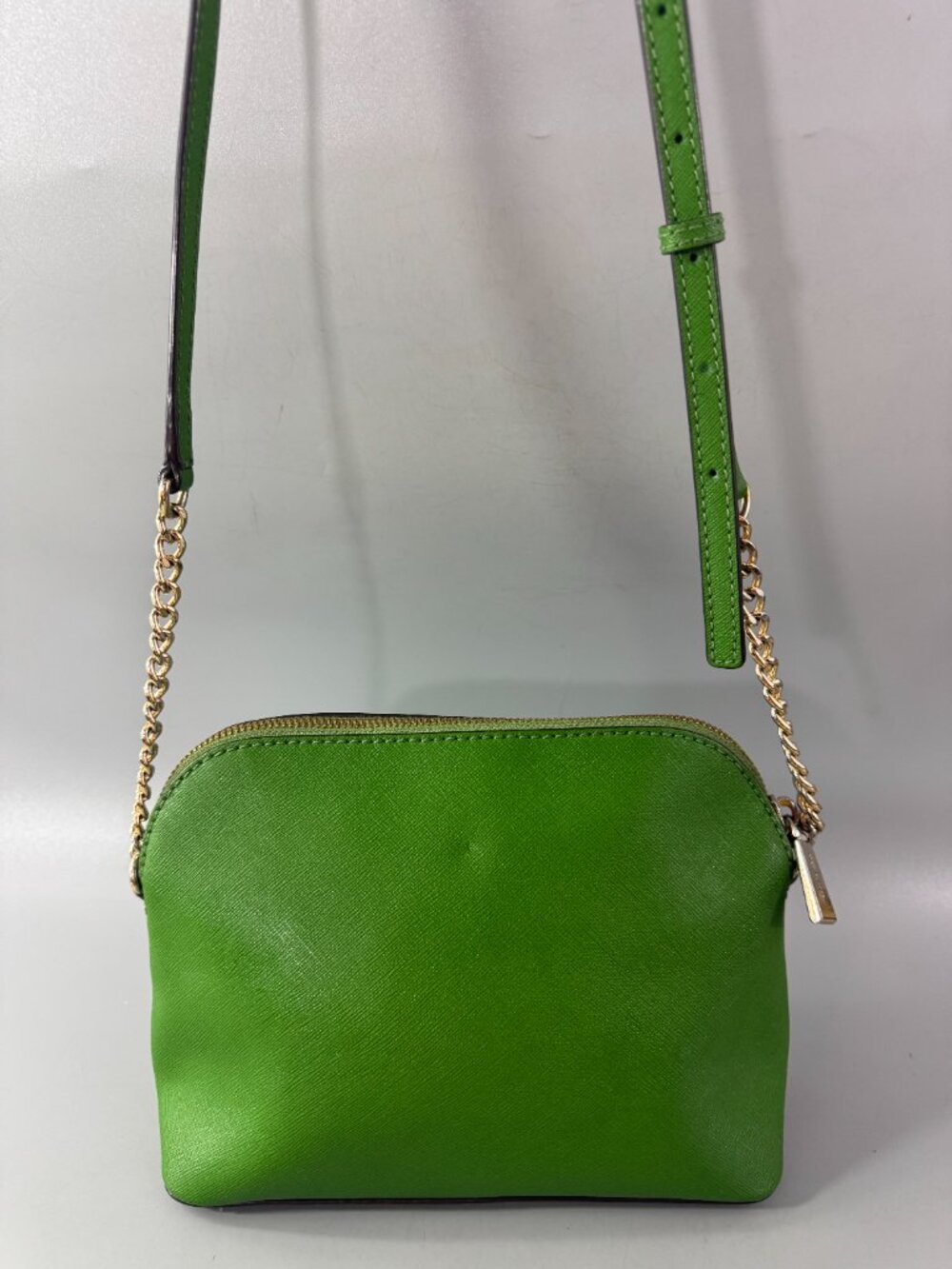 Michael Kors Green Saffiano Leather Crossbody Bag - Picture 6 of 15